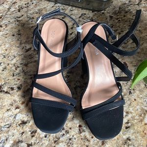 Black platform heels